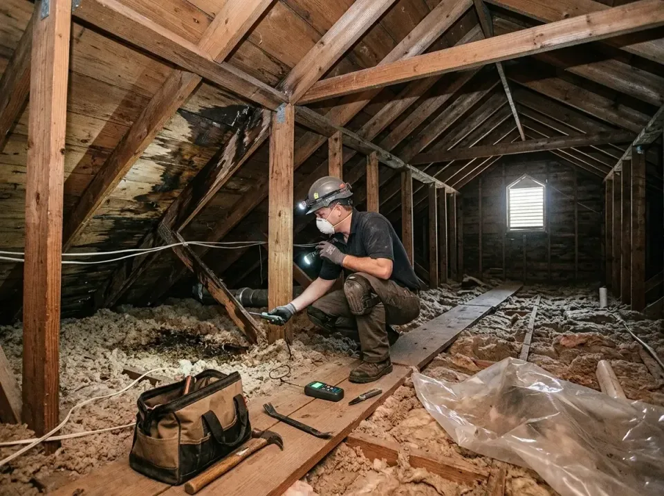 Hard Hat — Attic Inspection Hard Hat — Attic Inspection